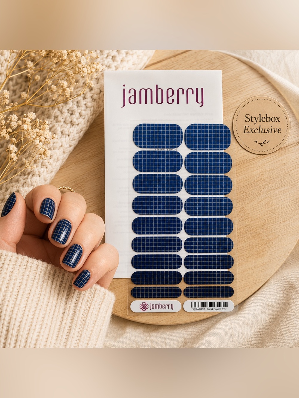 Jamberry Nail Wraps: Fair and Square | Stylebox Exclusive | Buy 3 Get 1 Free